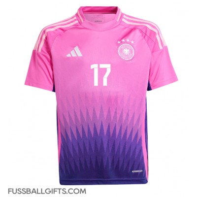 Deutschland Florian Wirtz #17 Fußballbekleidung Auswärtstrikot EM 2024 Kurzarm Deutschland Florian Wirtz #17 Fußballbekleidung Auswärtstrikot EM 2024 Kurzarm